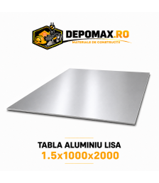 Tabla aluminiu lisa 1.5mm, 1000x2000mm (1050A)